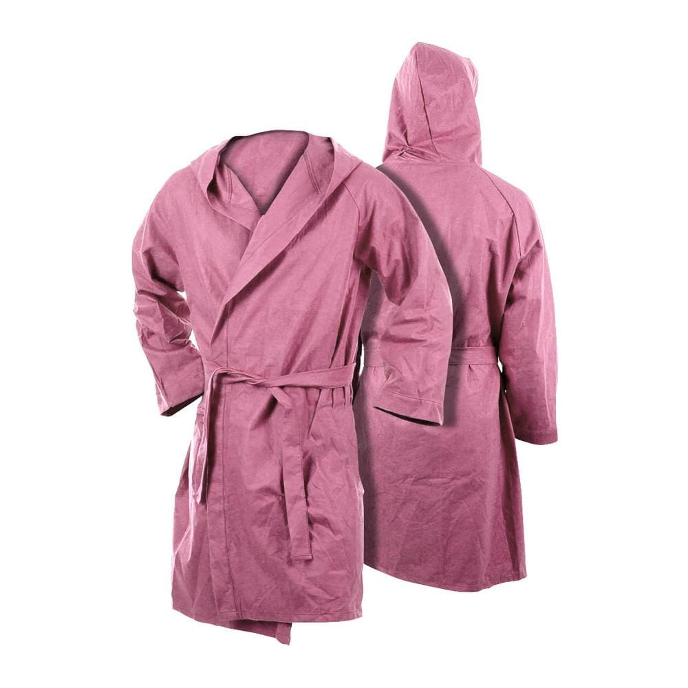 Accappatoio Con Cappuccio In Microfibra Adulto Unisex In Tinta Unita Vari Colori M Rosa - Foto 1