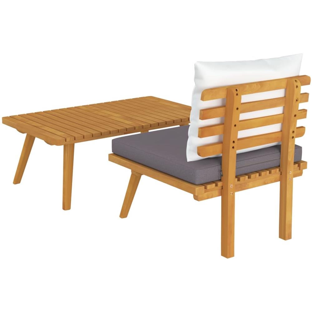 Set Divani Da Giardino 2 Pz Con Cuscini In Massello Di Acacia - Foto 6