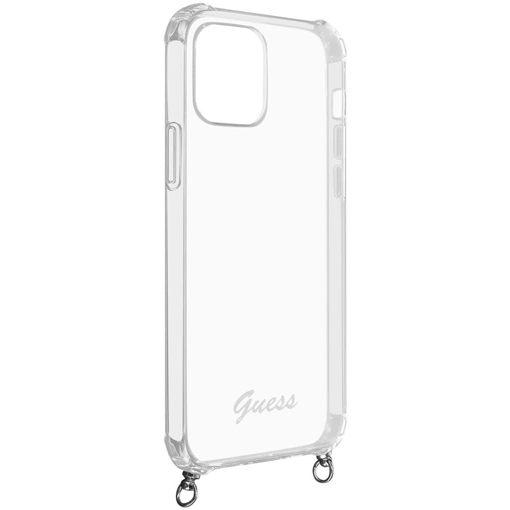 Cover Iphone 12 Pro Max Bi-materiale Con Cinturino Grigia Trasparente - Foto 2