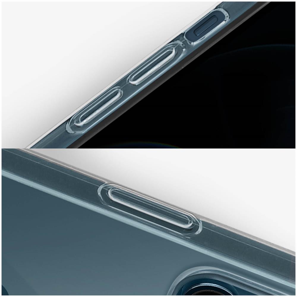 Cover Iphone 12 Pro Max Bi-materiale Con Cinturino Grigia Trasparente - Foto 5