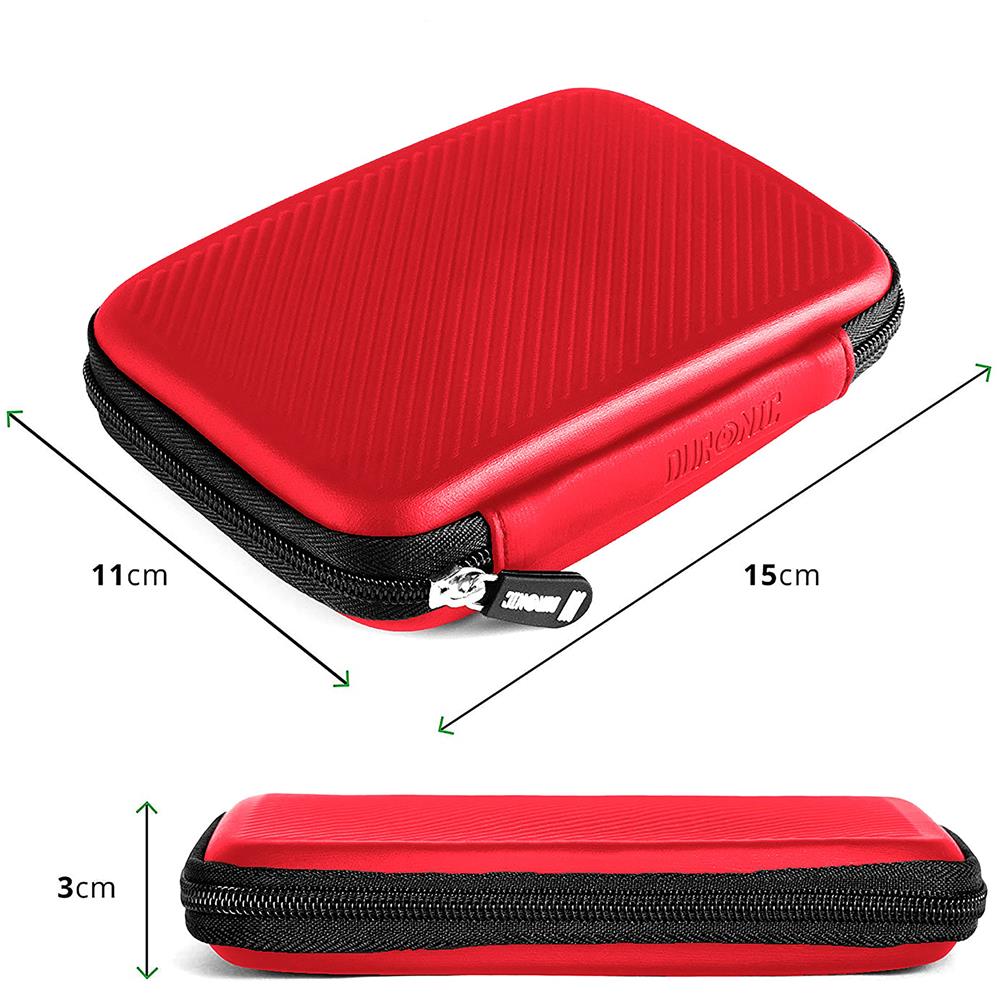 Custodia Protettiva per Hard Disk Esterno 2,5" Colore Rosso - Foto 2