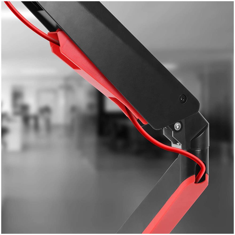 DMGM5X1 Supporto da Scrivania per Monitor 15" - 32" Portata Max 8 Kg con Luci LED Rosse - Foto 6