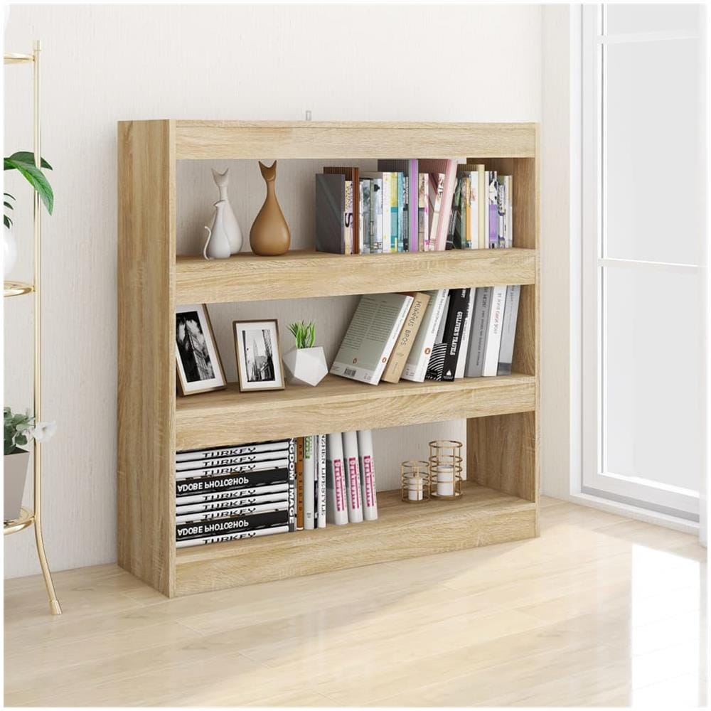 Libreria / divisorio Rovere Sonoma 100x30x103 Cm - Foto 3