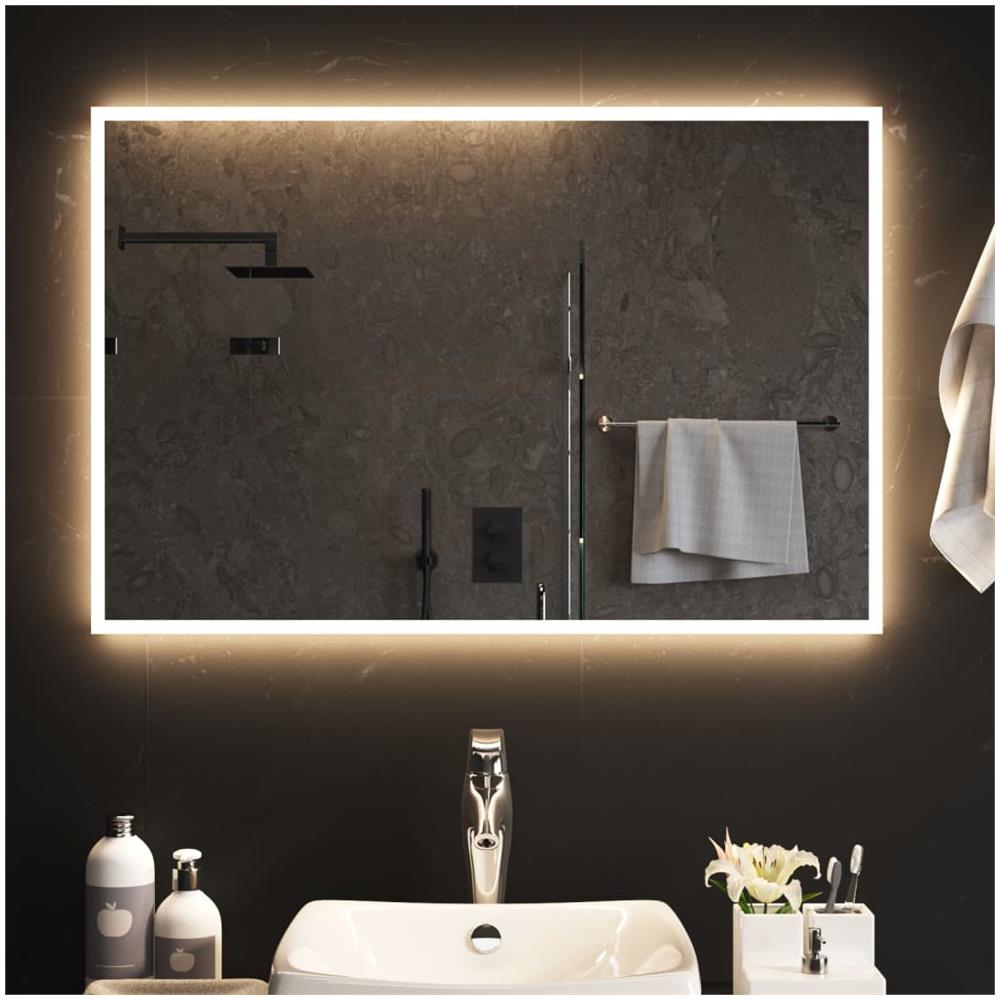Specchio Da Bagno Con Luci Led 90x60 Cm - Foto 1