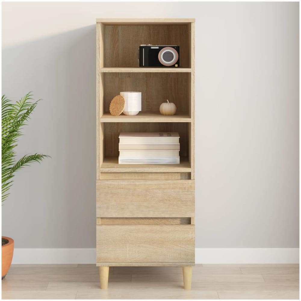 Credenza Rovere Sonoma 40x36x110 Cm In Legno Multistrato - Foto 1