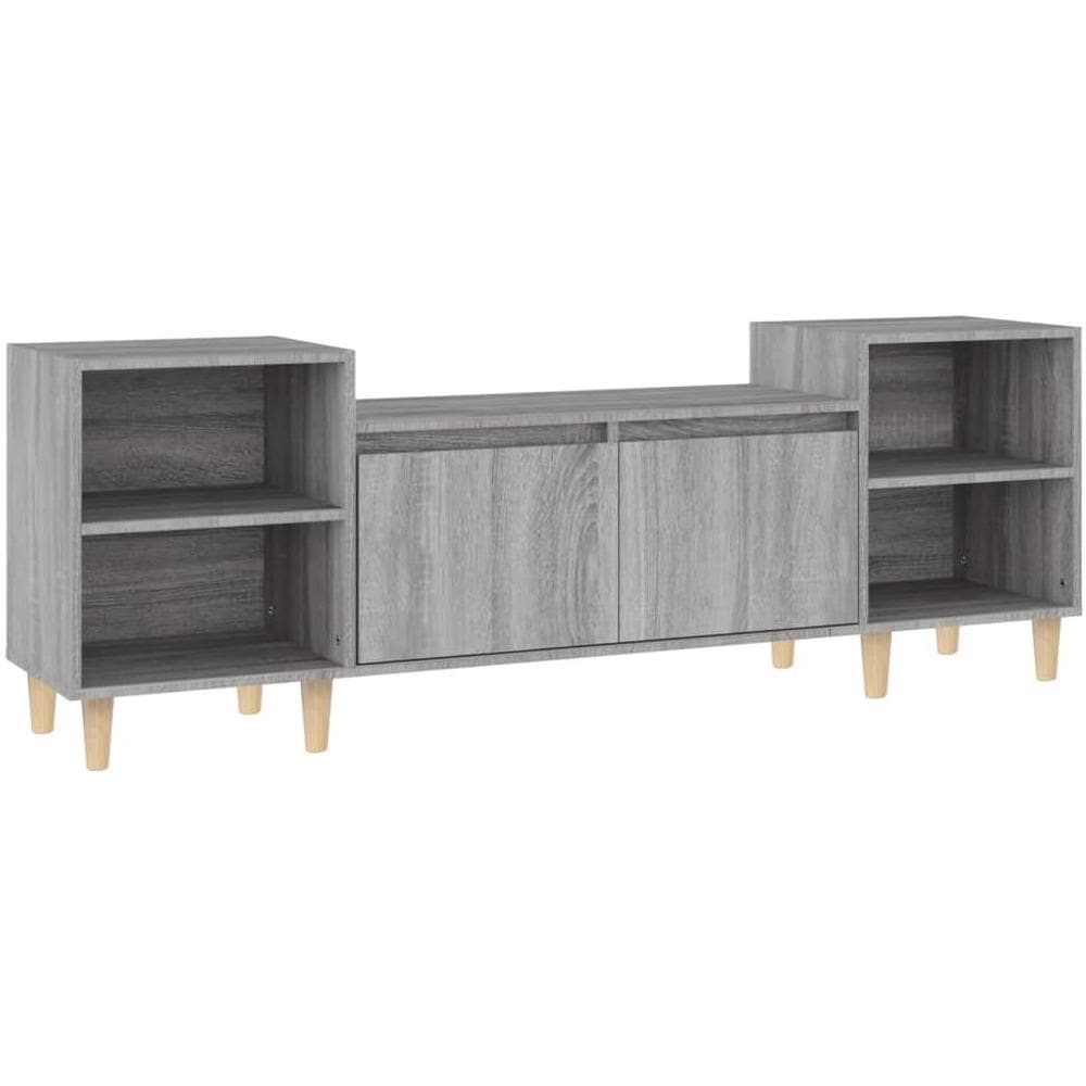 Mobile Tv Grigio Sonoma 160x35x55 Cm In Legno Multistrato - Foto 2
