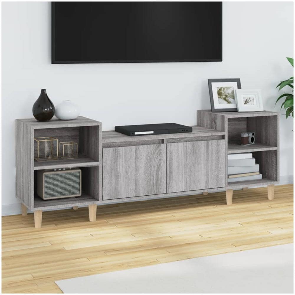Mobile Tv Grigio Sonoma 160x35x55 Cm In Legno Multistrato - Foto 1