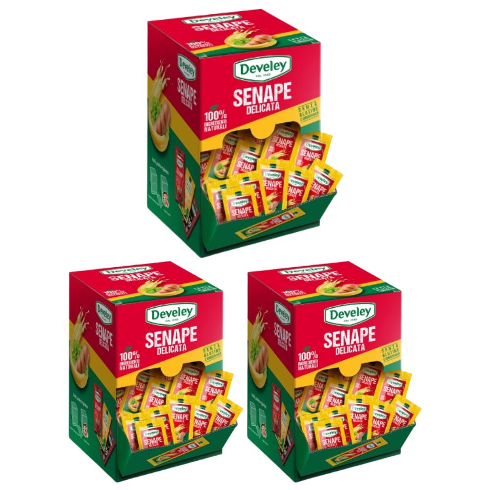 Senape Delicata Salsa 3 Box Con 100 Bustine Monoporzione Ciascuno - Foto 1