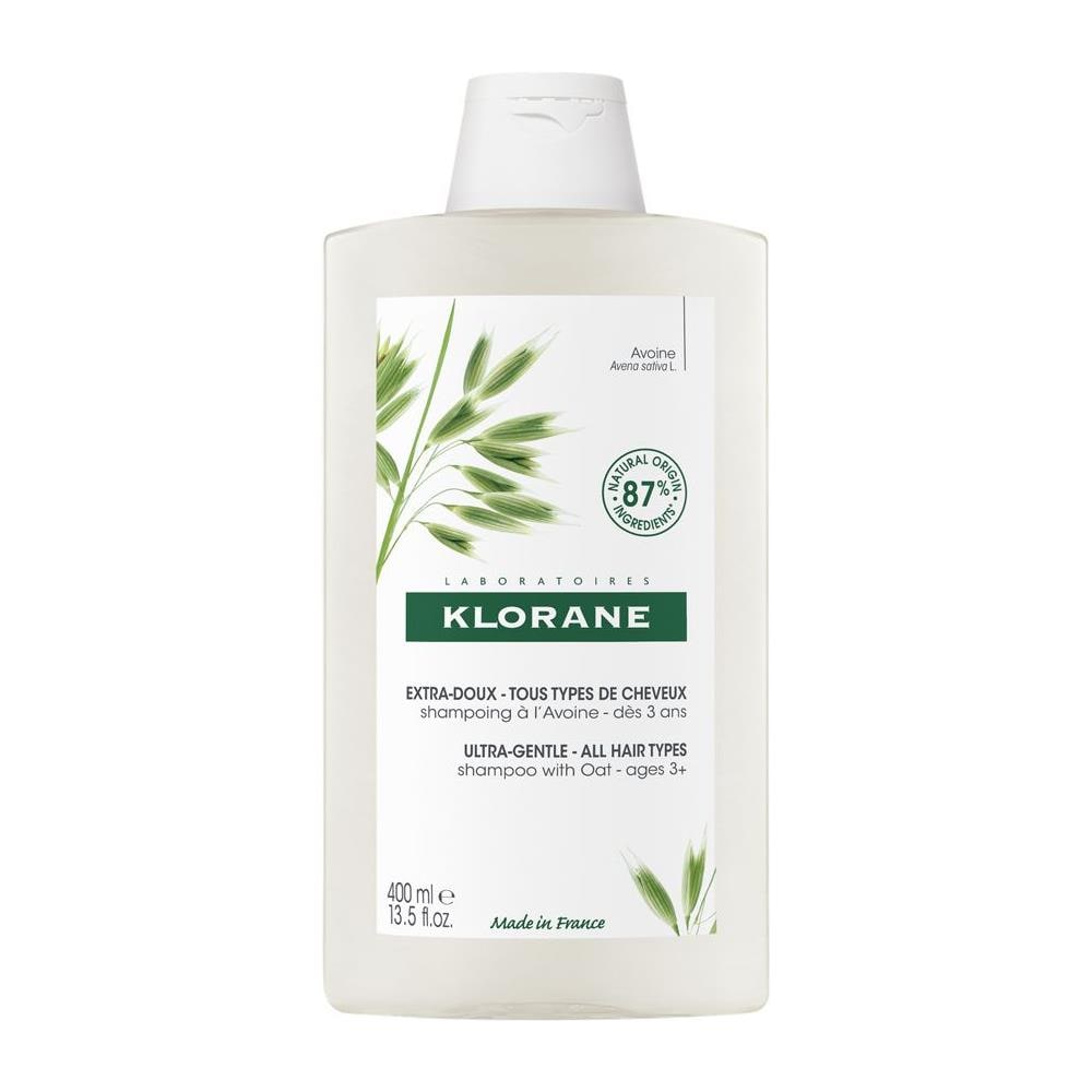 Shampoo Ultradelicato Klorane Con Latte Davena, Senza Solfati, Testato Dermatologicamente E Pediatricamente, Ipoallergenico, Vegano, A Base Vegetale, Biodegradabile, 13,53 Fl Oz (confezione Da 1) - Foto 2
