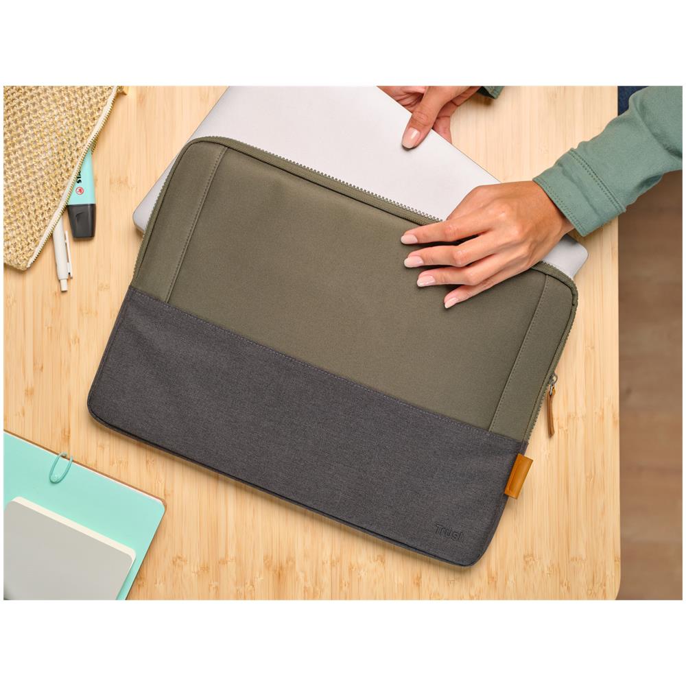 LISBOA 16IN LAPTOP SLEEVE GREEN - Foto 8