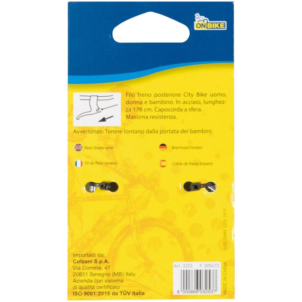 Filo Freno Posteriore City Bike 178cm - Foto 3