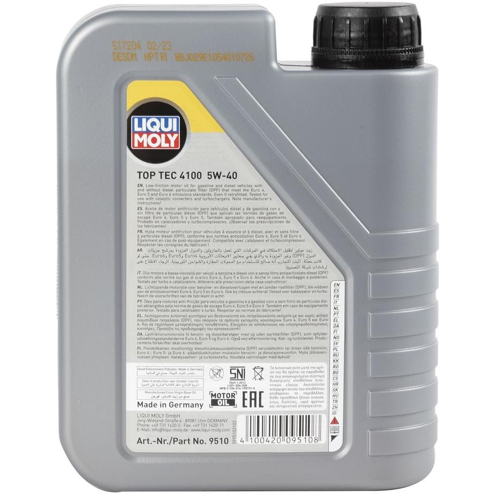 Olio Motoe Top Tec 4100 5w-40 1l - Foto 2