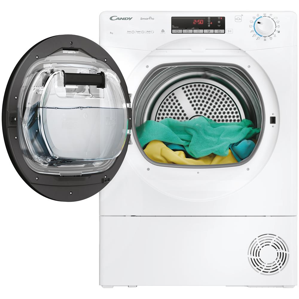 Asciugatrice Smart ProCRO4 H7A2TBE-S 7 Kg Classe A++ a Condensazione con Pompa di Calore Wi-Fi - Foto 4