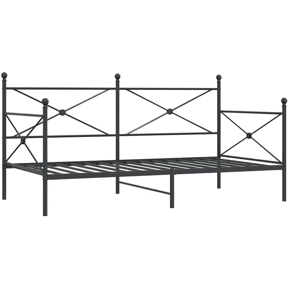 Dormeuse senza Materasso Nero 100x190 cm in Acciaio - Foto 1