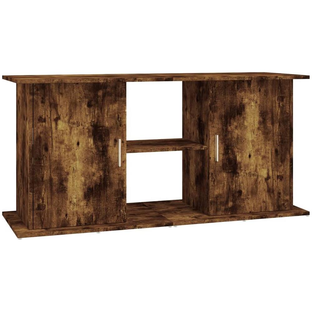 Supporto Acquario 121x41x58 cm in Legno Multistrato Rovere Fumo - Foto 1