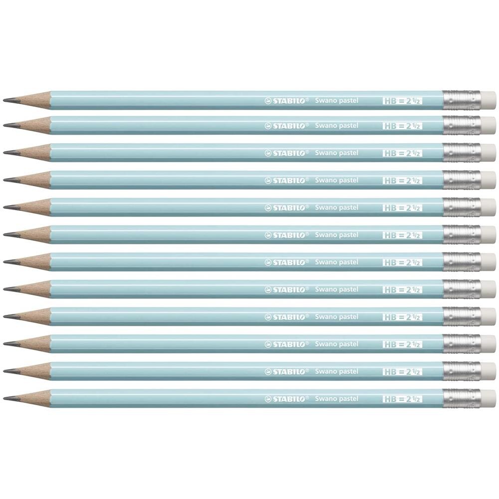 Swano pastel - Matita con Gommino - Gradazione HB - Confezione da 12 - Carta da zucchero - Foto 1