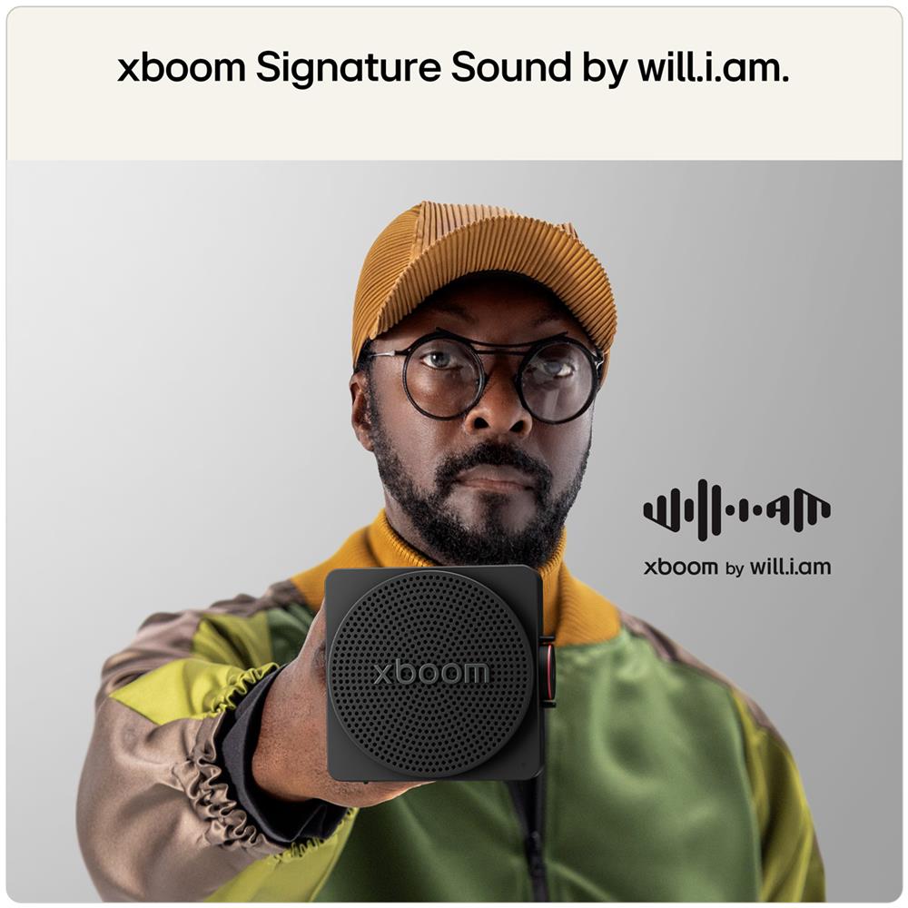 xboom Mini by will.i.am, Speaker Bluetooth portatile 5W, Compatto e versatile, 10 ore di autonomia, IP67, Grey - Foto 2
