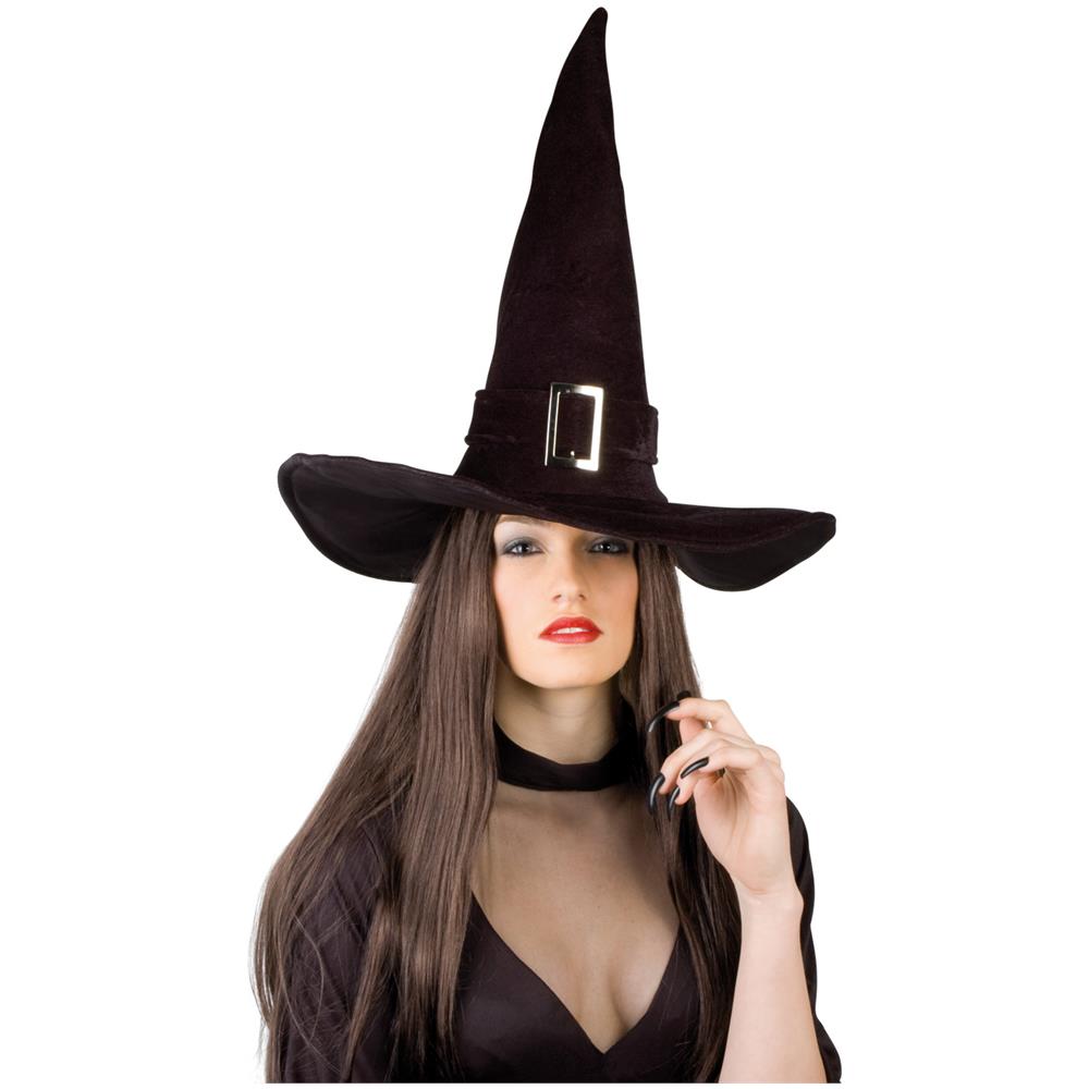 Cappello Da Strega Velluto Donna - Halloween Taglia Unica - Foto 1