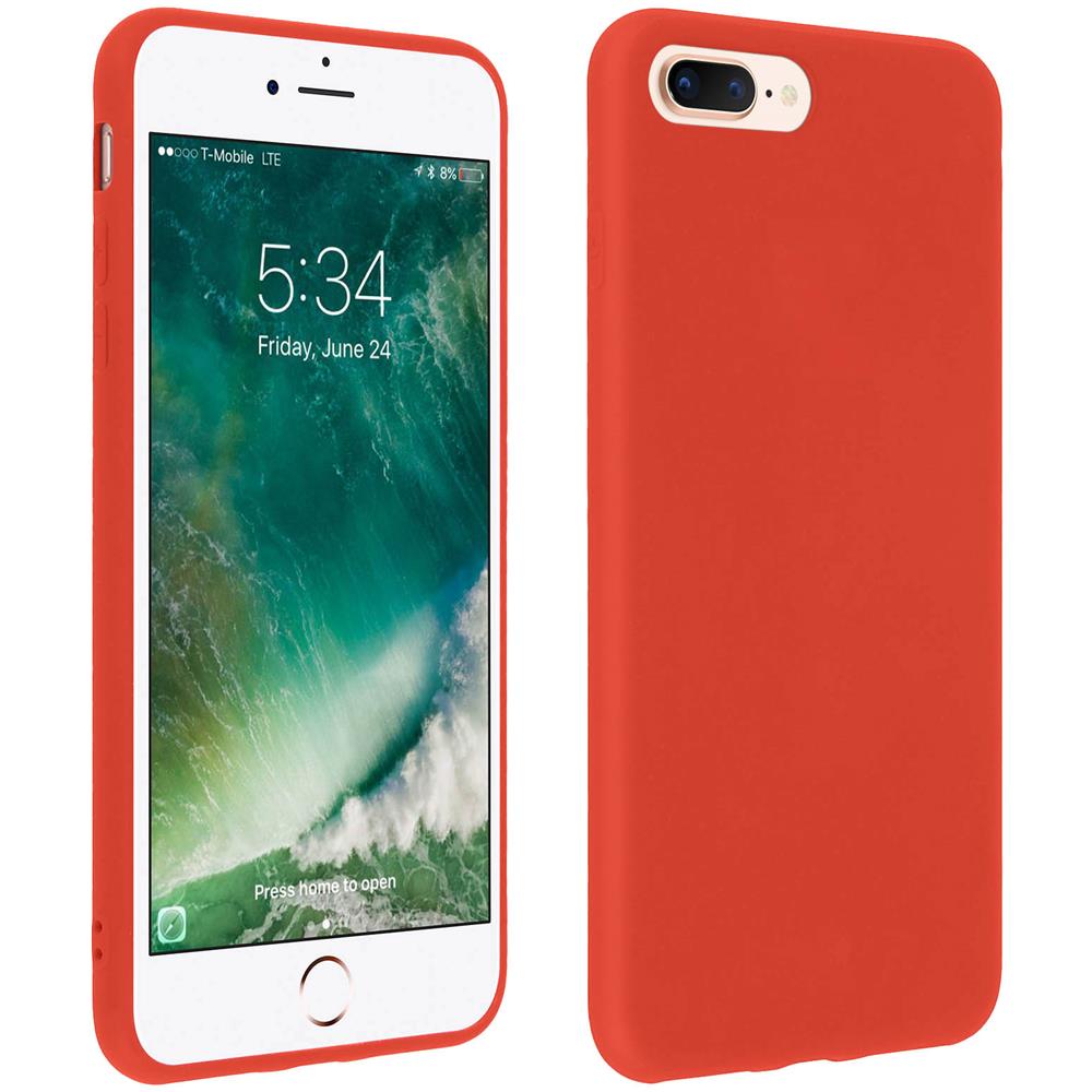 Cover Iphone 7 Plus / 8 Plus Soft Touch Silicone Gel Morbido - Rossa - Foto 15