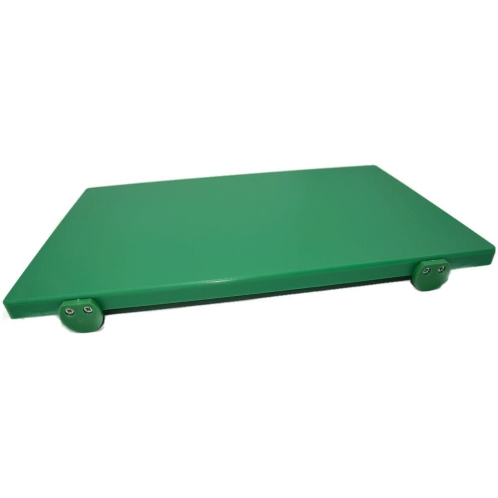 Tagliere In Polietilene Professionale Verde 40x30x2con Fermi - Foto 1