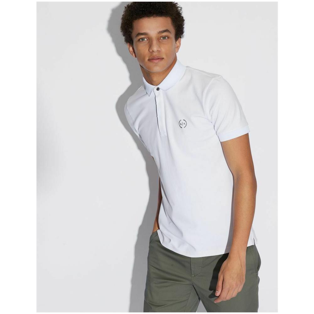 Maglie Polo Uomo Original 8nzf91 Zj81z Cotone P / e 2019 New Colore Principale White 1100 Taglia L - Foto 6