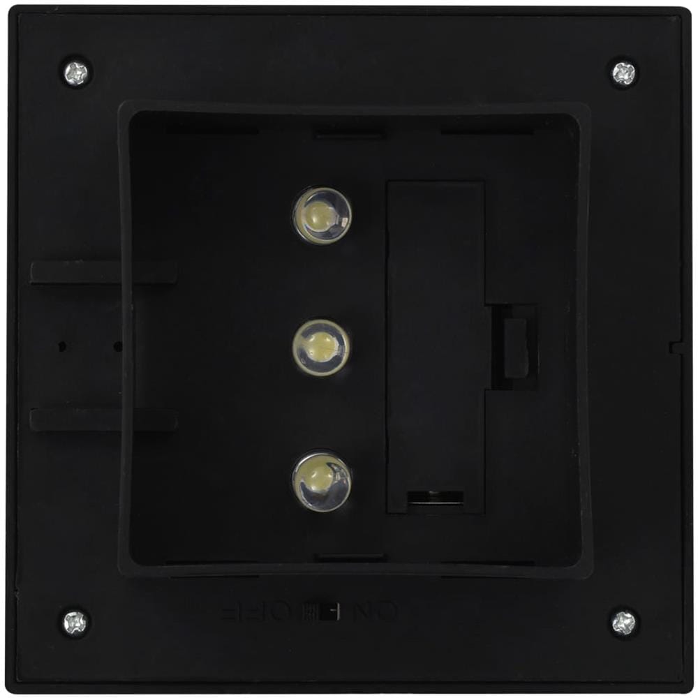 Lampade Solari Da Esterni 12 Pz A Led Quadrate 12 Cm Nero - Foto 8