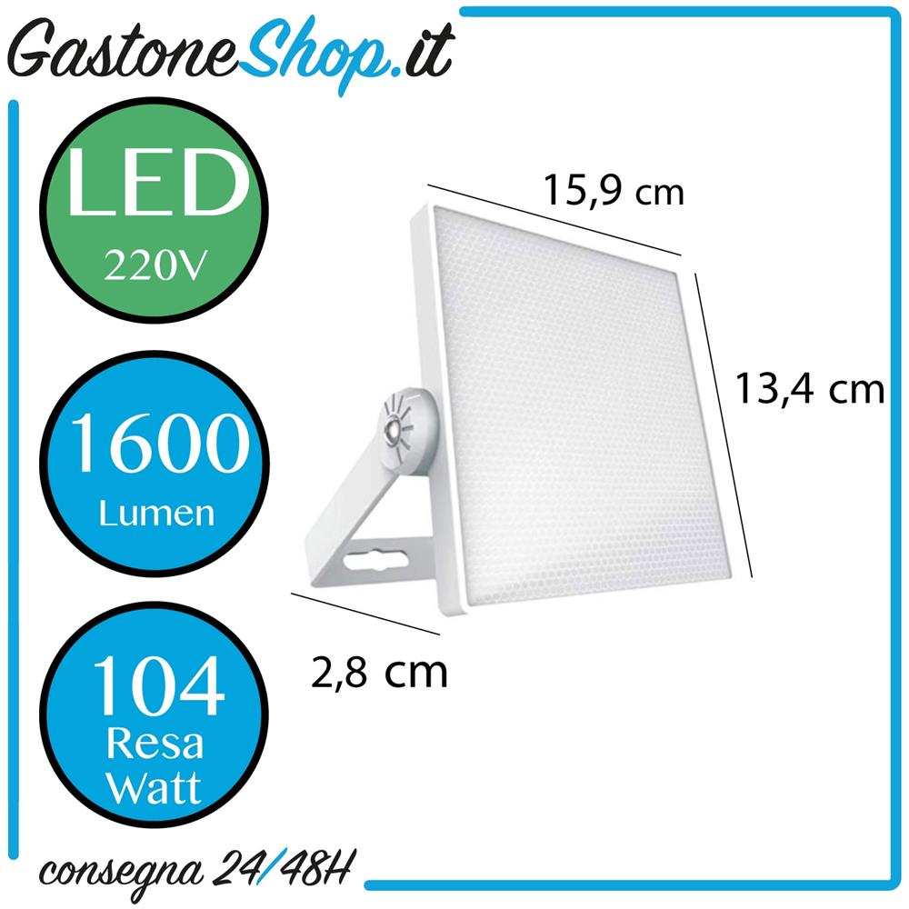 Proiettore A Led Slim Lumen Luce Bianca - Foto 1