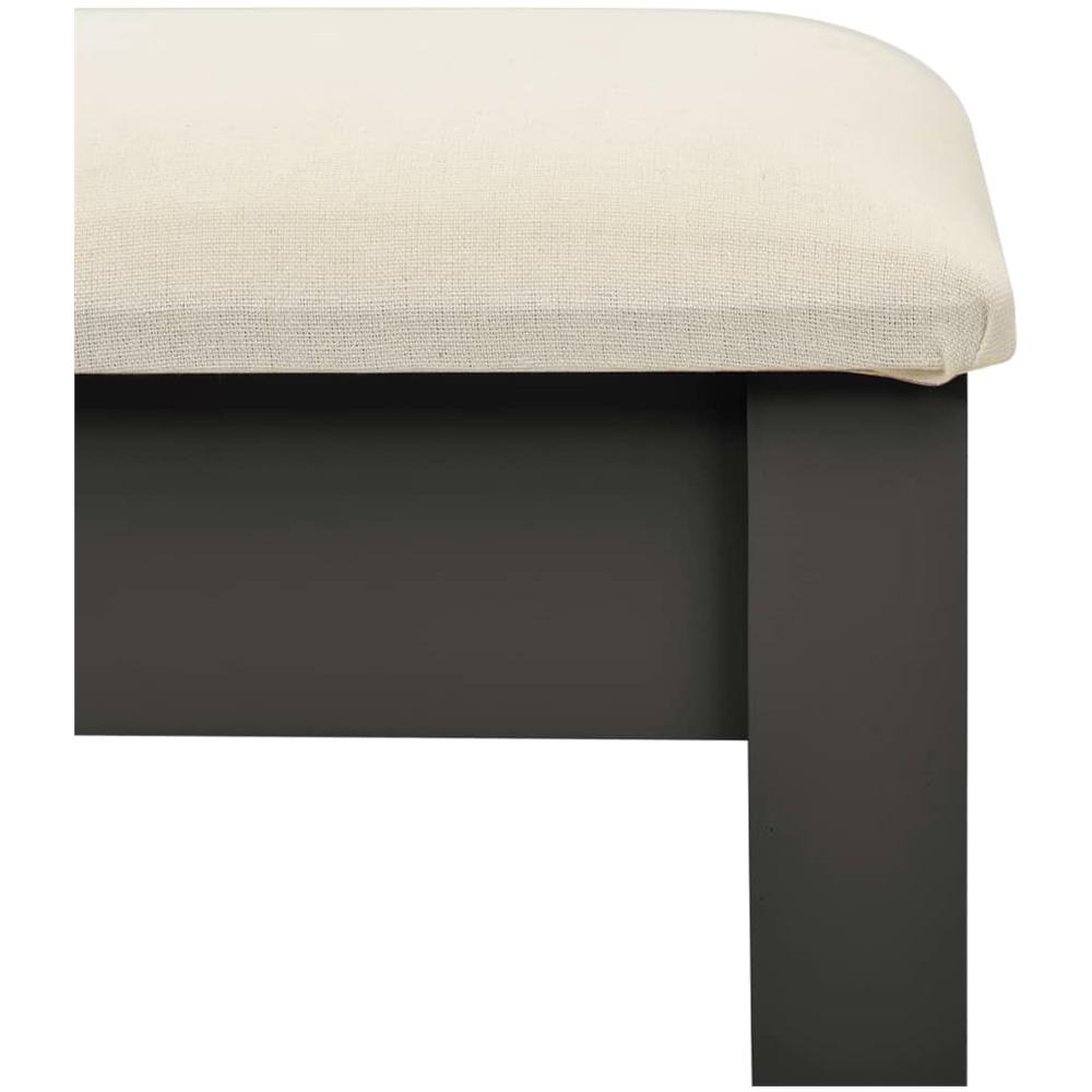 Tavolo Da Trucco E Sgabello Grigio 65x36x128 Cm Paulownia E Mdf - Foto 8