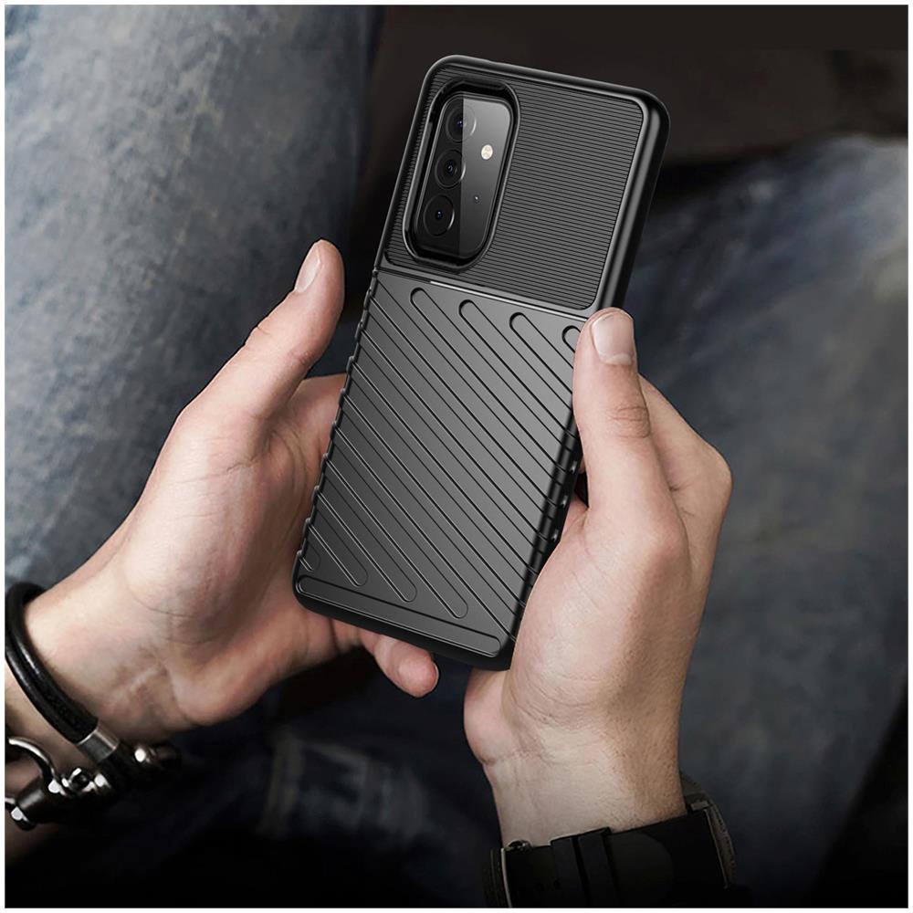 Cover Per Samsung Galaxy A72 Resistente Nera Bordi Fotocamera E Schermo Rialzati - Foto 2