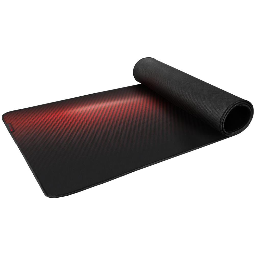 Tappetino Per Mouse Genesis Carbon 500 Ultra Blaze, 450 X 1100 X 2,5 Mm, Rosso / nero - Foto 1