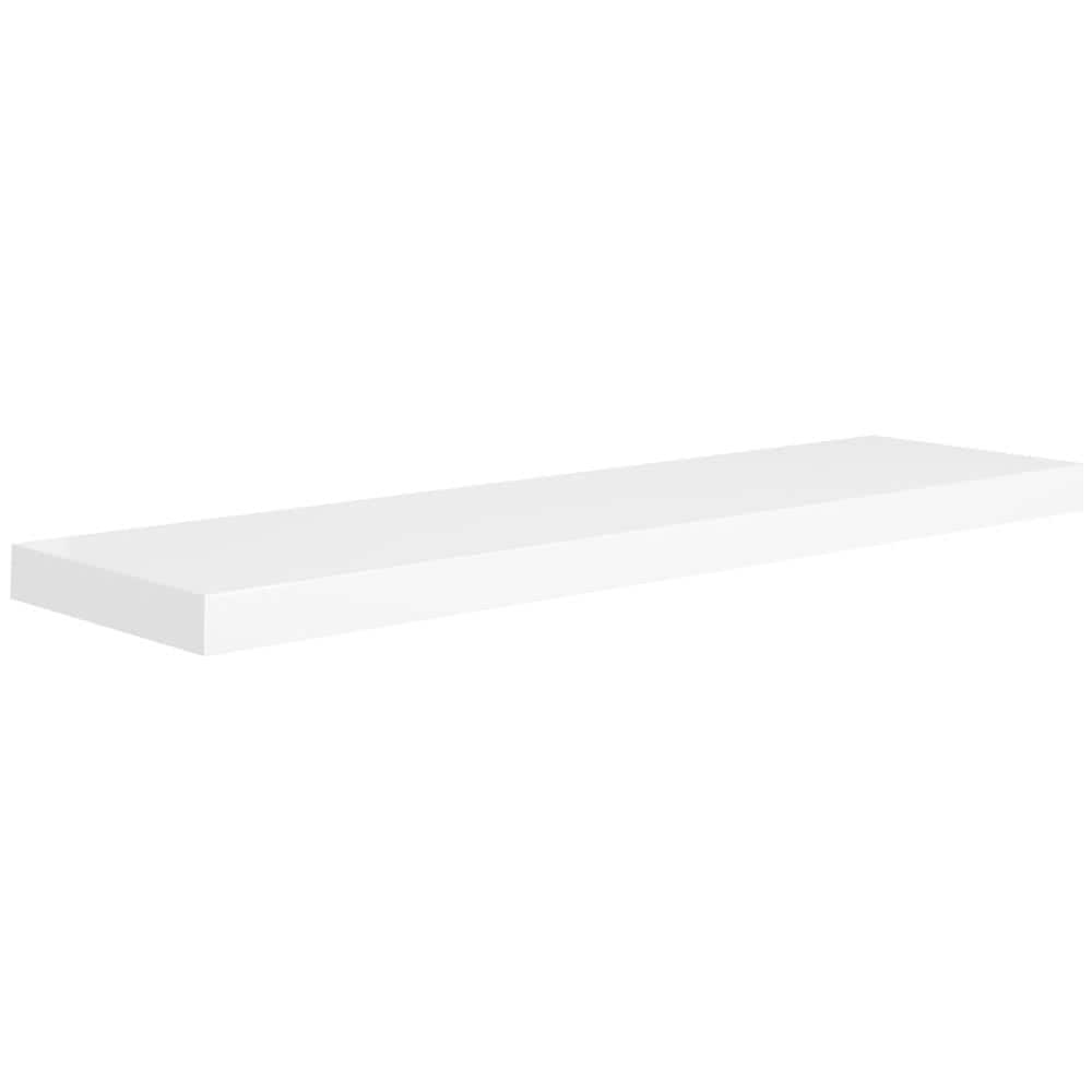 Scaffale a Parete Bianco 90x23,5x3,8 cm in MDF - Foto 1