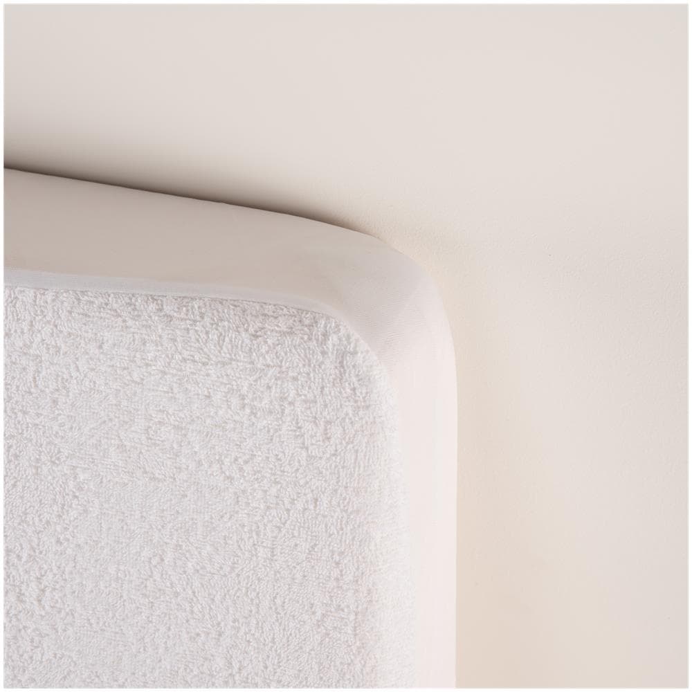 Coprimaterasso Impermeabili In Cotone Organico + Spugna Pu Per Letto - 90x190 Cm - Foto 2
