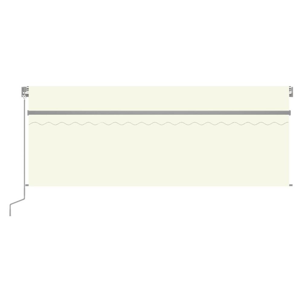 Tenda da Sole Retrattile Manuale con Parasole 4x3m Crema - Foto 2
