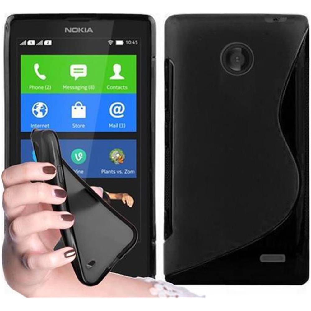 Custodia Compatibile Con Nokia Lumia X In Nero Ossido - Coperchio Protettivo In Silicone Tpu Flessibile - Foto 1