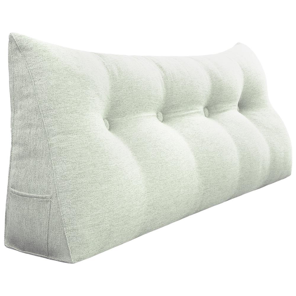 Cuscino A Cuneo Da Lettura Per Schienale, Cuscino Antireflusso Per Letto, Cuscini Gambe Lombare Di Supporto Per Divano, Grandi Testata Letto 120cm Lx20cm Px50cm A - Foto 1