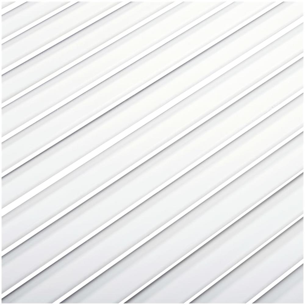 Ante a Lamelle Bianche 2 pz Bianche 99,3x59,4 cm Legno di Pino - Foto 2