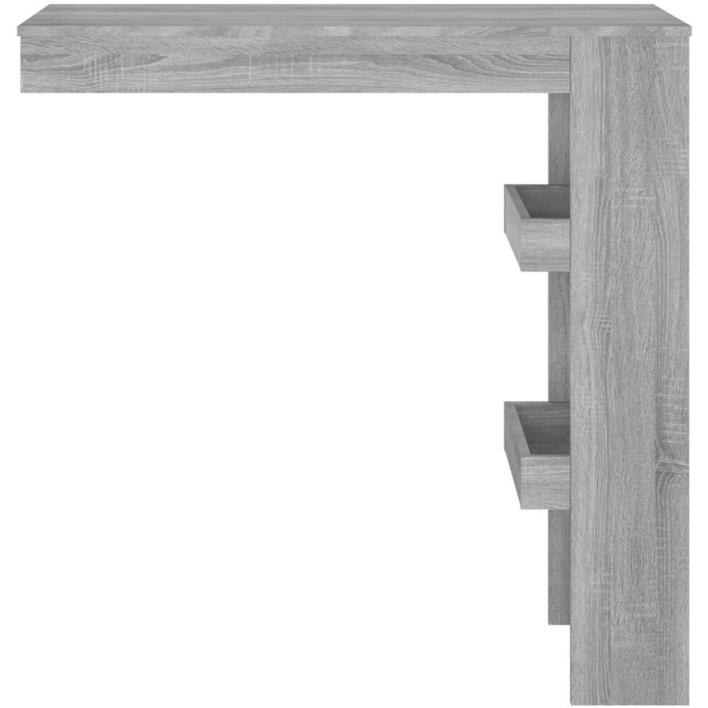 Bancone Da Muro Grigio Sonoma 102x45x103,5 Cm Legno Multistrato - Foto 3