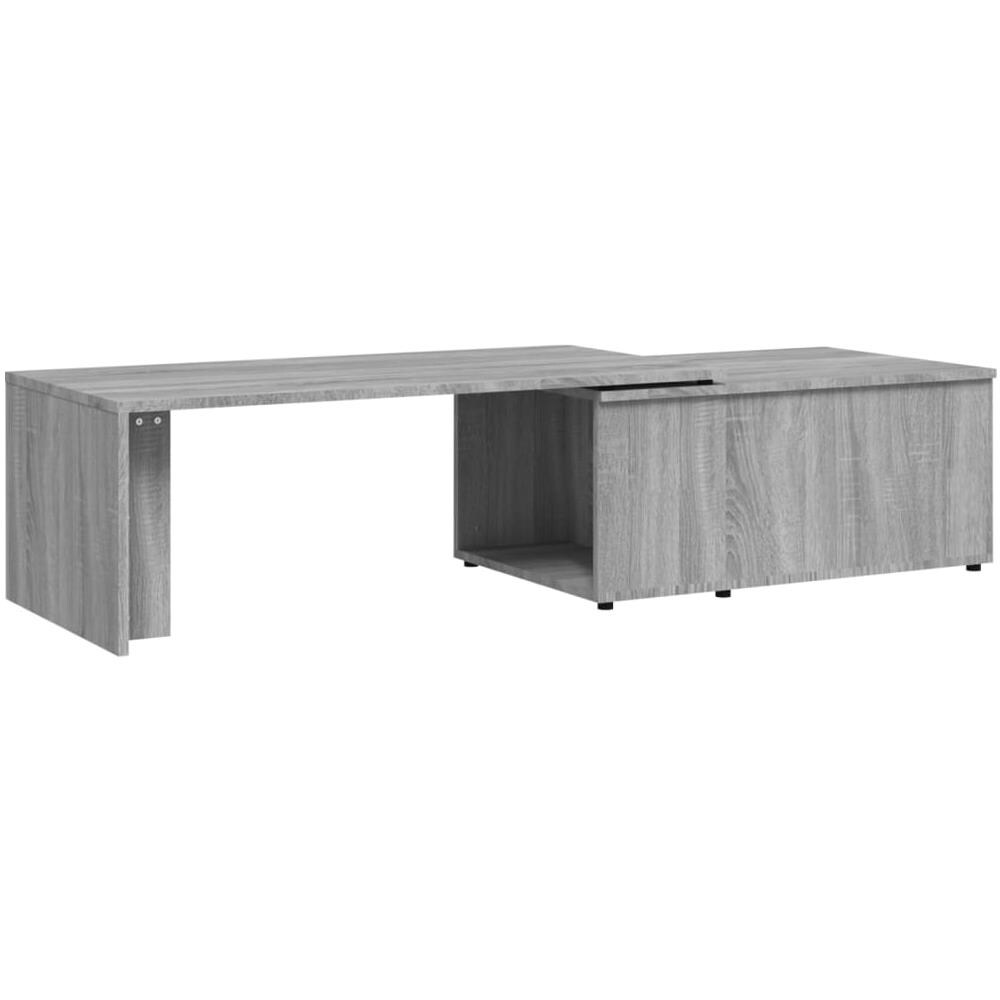 Tavolino Da Salotto Grigio Sonoma 150x50x35cm Legno Multistrato - Foto 2