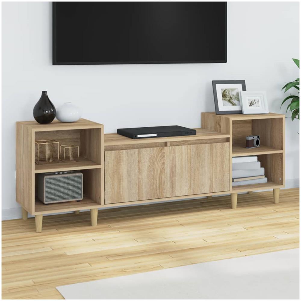 Mobile Porta Tv Rovere Sonoma 160x35x55 Cm Legno Multistrato - Foto 1