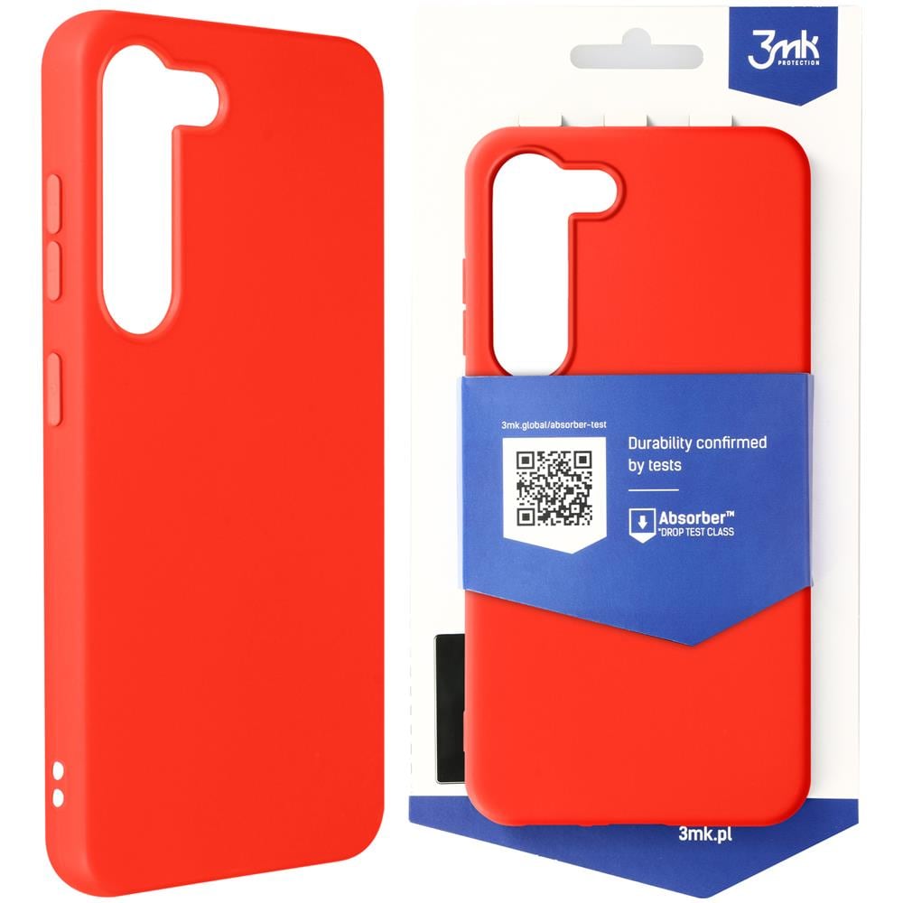 Cover Per Samsung S23 Flessibile Opaca Anticaduta 1,25 M 3mk Matt Case Rossa - Foto 1