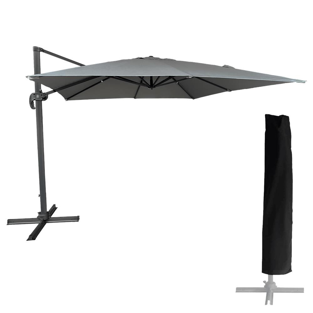 Ombrello Offset Molokai Quadrato 3x3m Grigio + Copertura - Foto 1