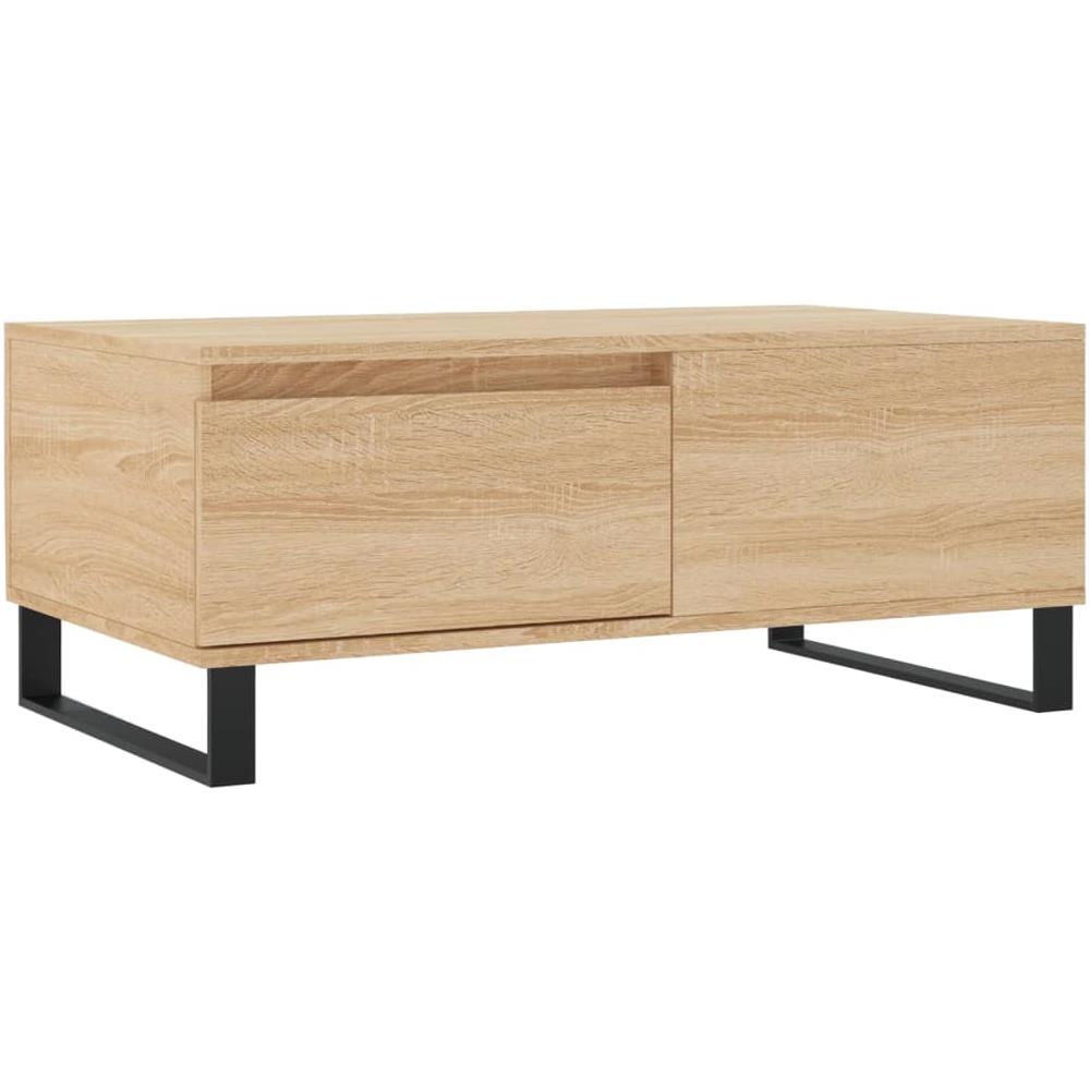 Tavolino Salotto Rovere Sonoma 90x50x36,5 Cm Legno Multistrato - Foto 2