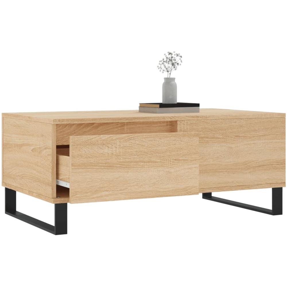 Tavolino Salotto Rovere Sonoma 90x50x36,5 Cm Legno Multistrato - Foto 3