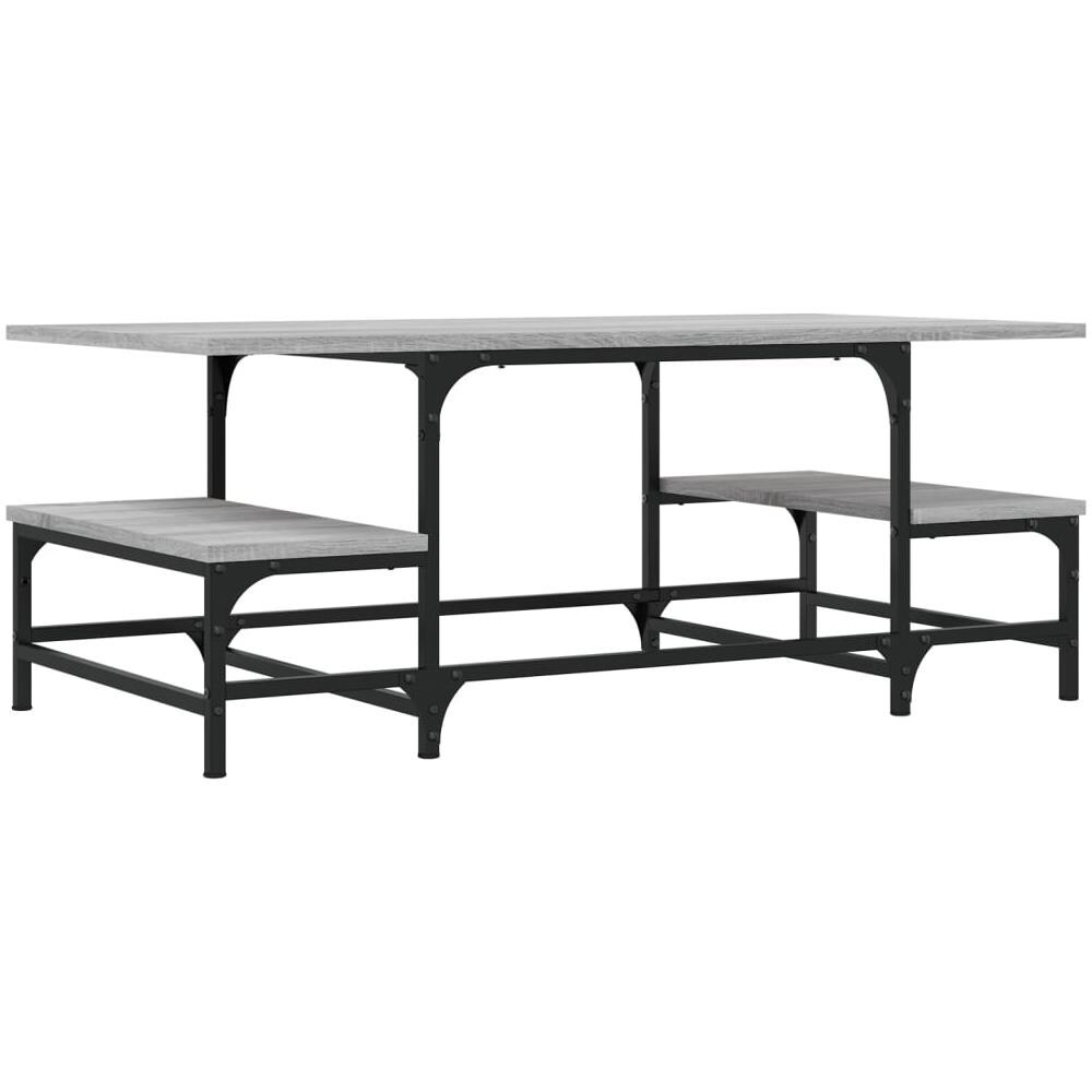 Tavolino Salotto Grigio Sonoma 100x50,5x40 Cm Legno Multistrato - Foto 2