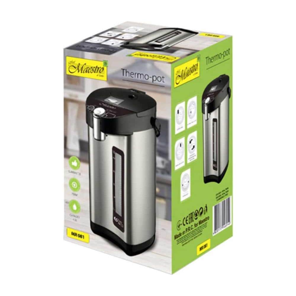 Bollitore Elettrico MR-081 Capacità 4,5 L Potenza 750 W Colore Nero /Acciaio - Foto 6