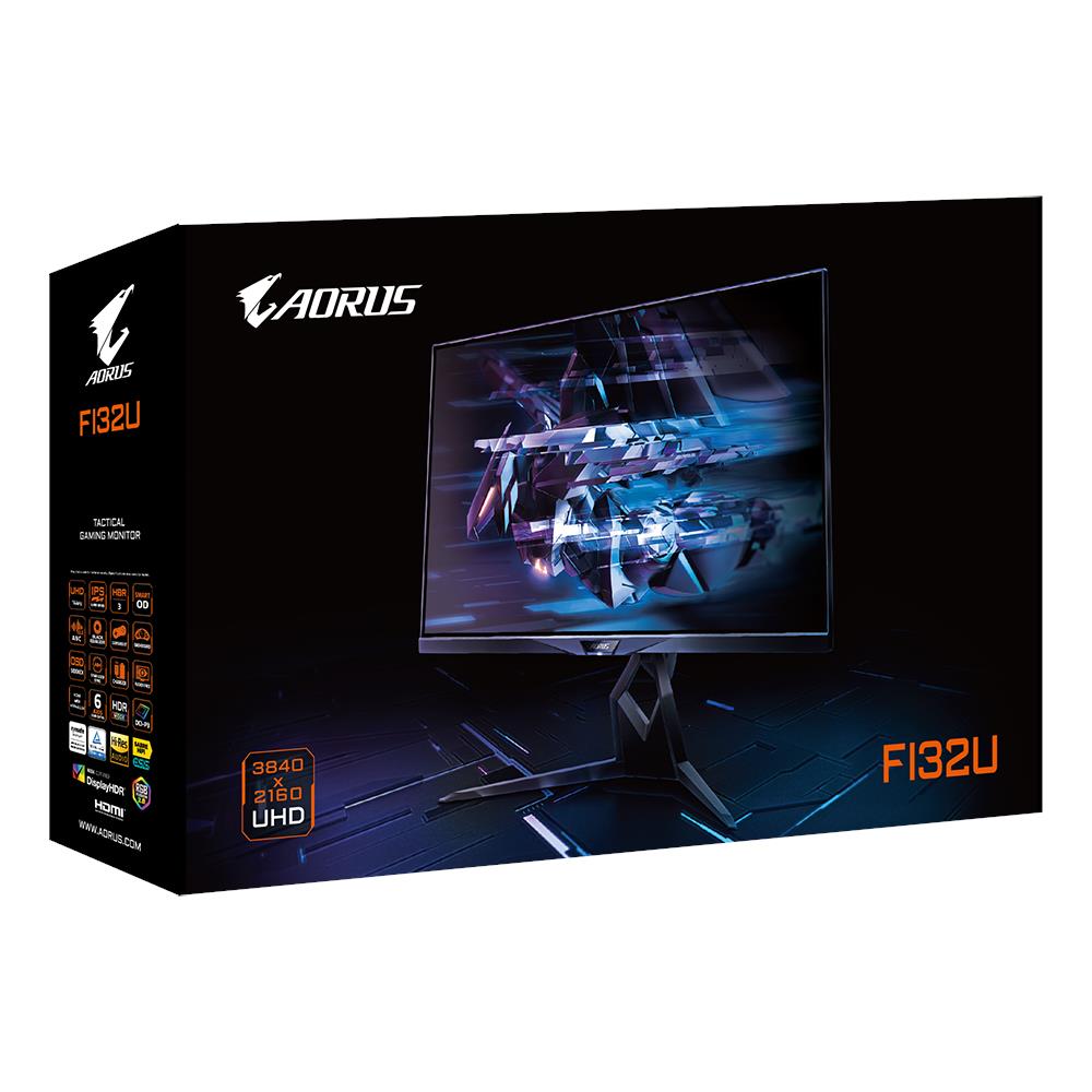 Monitor 31.5" LED IPS Gaming AORUS FI32U 4K Ultra HD 3840 x 2160 Pixels Tempo di Risposta 1 ms Frequenza di Aggiornamento 144 (Hz) - Foto 10