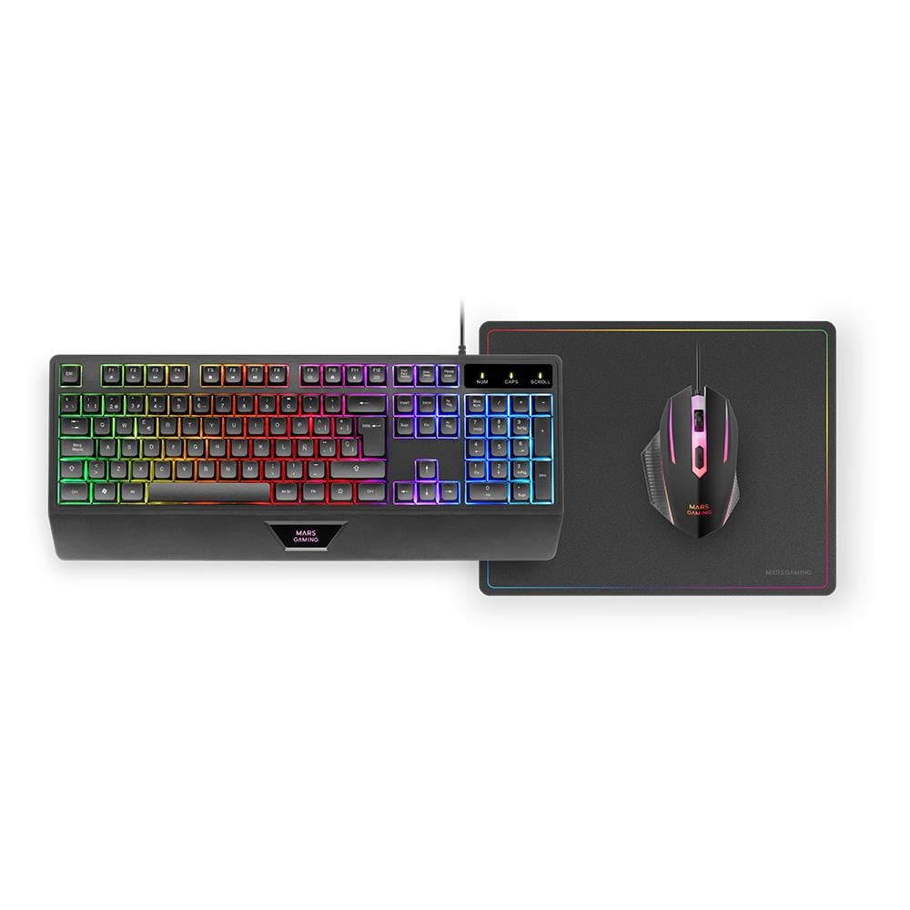 MCP124 tastiera Mouse incluso USB QWERTY Spagnolo Nero - Foto 2