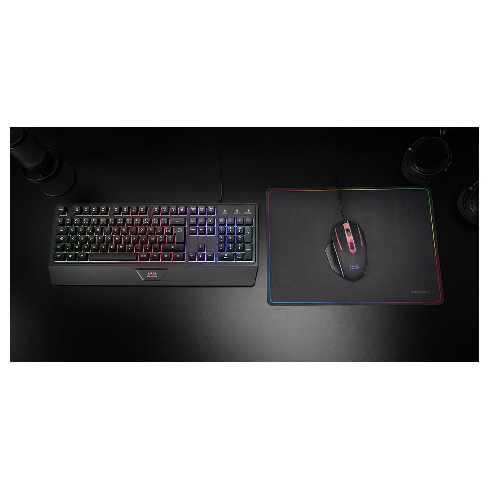 MCP124 tastiera Mouse incluso USB QWERTY Spagnolo Nero - Foto 6