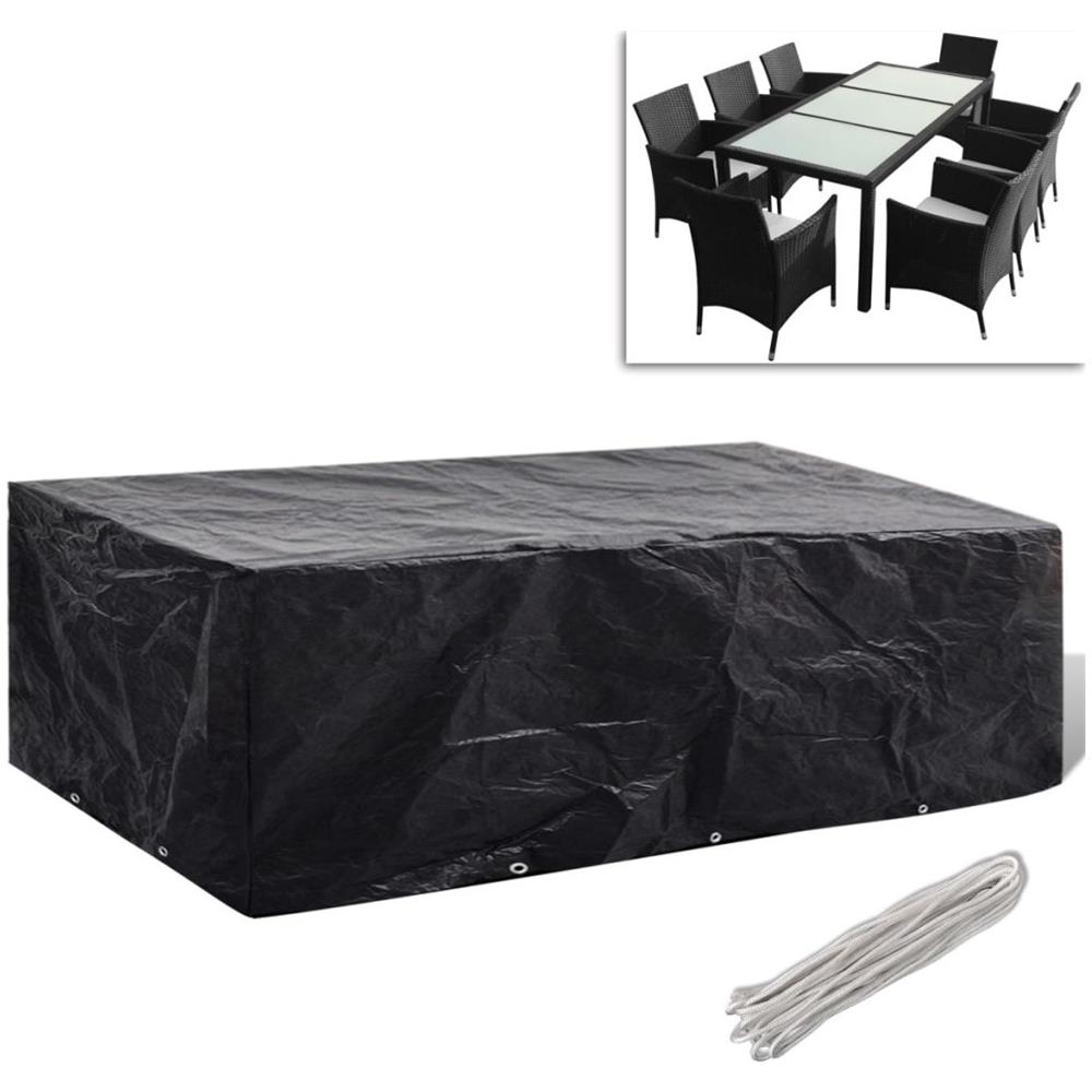 Telo Di Copertura Per Mobili Polirattan Con 10 Occhielli 300 X 140 Cm - Foto 1