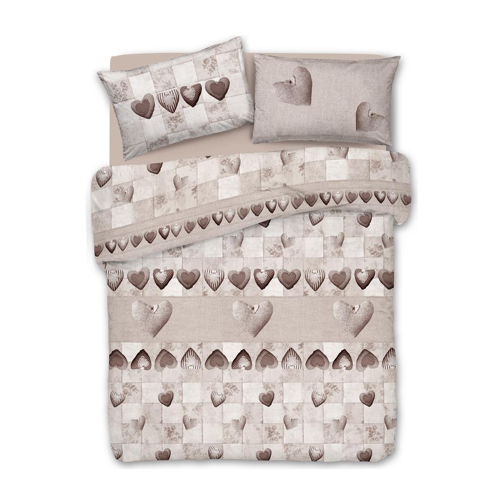 BIANCHERIAWEB Copripiumino in 100% Cotone Disegno Patchwork 1 Piazza Singolo Beige BIANCHERIAWEB Copripiumino in 100% Cotone Disegno Patchwork 1 Piazza Singolo Beige
